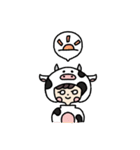 モアは帽子が好き！（個別スタンプ：13）
