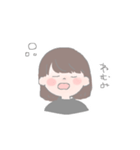 ゆる〜いおんなのこ。（個別スタンプ：3）