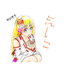 頑張る巫女お姉さん 12（個別スタンプ：16）