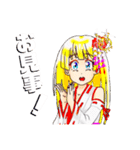 頑張る巫女お姉さん 12（個別スタンプ：24）