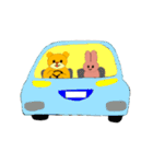 黄金のクマとピンクの」ウサギ」（個別スタンプ：38）