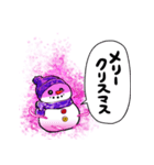 闇堕ち雪だるま（個別スタンプ：16）