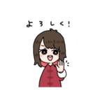 インナーカラーの女の子（個別スタンプ：16）