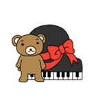 ピアノ弾きのクマさん 3（個別スタンプ：4）