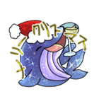 サファイアクジラのクリスマス（個別スタンプ：1）