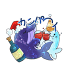 サファイアクジラのクリスマス（個別スタンプ：6）