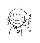 てがきの女の子（個別スタンプ：9）