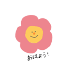 ひとことフラワー（個別スタンプ：1）