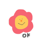 ひとことフラワー（個別スタンプ：6）
