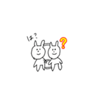 瞬間移動うさぎ（個別スタンプ：3）