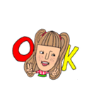 オンザ前髪女子の日常会話（個別スタンプ：10）