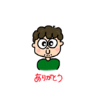 ちょび髭の男の子★（個別スタンプ：1）