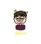 ちょび髭の男の子★（個別スタンプ：3）