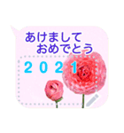 植物を添えた冬のメッセージスタンプ（個別スタンプ：3）