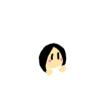 真ん中分け少女のお迎え（個別スタンプ：9）