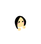 真ん中分け少女のお迎え（個別スタンプ：10）