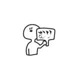 白人間わいわい（個別スタンプ：7）