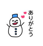 冬！雪だるまスタンプ（個別スタンプ：1）
