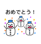 冬！雪だるまスタンプ（個別スタンプ：7）