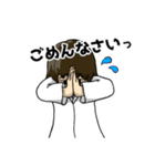 紫パーカーの医学部ちゃん basic（個別スタンプ：13）