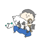 ふたりきょうだい 時々ネコ（個別スタンプ：34）