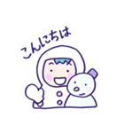 ほんわかやさしい＊ゆきだるま＊SNOWMAN＊（個別スタンプ：2）