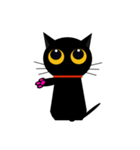 black cat tete 日常動作編（個別スタンプ：4）