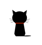 black cat tete 日常動作編（個別スタンプ：6）