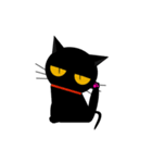 black cat tete 日常動作編（個別スタンプ：10）