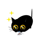 black cat tete 日常動作編（個別スタンプ：18）