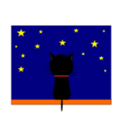 black cat tete 日常動作編（個別スタンプ：24）