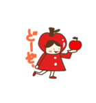 赤いリンゴちゃん（個別スタンプ：3）