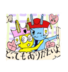信号さぎシスターズ7 海賊兎（個別スタンプ：3）