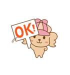 モカと毎日いっしょスタンプ（個別スタンプ：3）