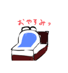 天才画伯が描いたうさぎさん。（個別スタンプ：3）