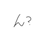 手書き文字(短文)（個別スタンプ：6）