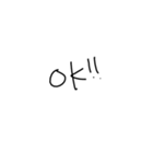 手書き文字(短文)（個別スタンプ：12）