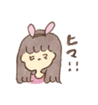 ウサギになりたい女の子（個別スタンプ：11）