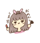ウサギになりたい女の子（個別スタンプ：14）