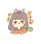 ウサギになりたい女の子（個別スタンプ：15）