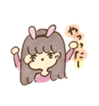 ウサギになりたい女の子（個別スタンプ：16）
