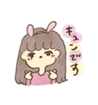ウサギになりたい女の子（個別スタンプ：37）