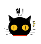 black cat tete 韓国語編（個別スタンプ：29）