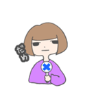表情がわかりにくい女の子（個別スタンプ：6）