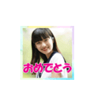 清水美早 高校制服コスプレスタンプ（個別スタンプ：11）