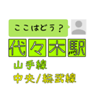 ここはどう？山手線（個別スタンプ：14）