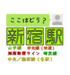 ここはどう？山手線（個別スタンプ：15）