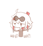 てがみちゃん と ポスト文字（個別スタンプ：5）