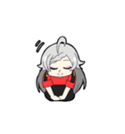 銀髪女子会スタンプ（個別スタンプ：7）