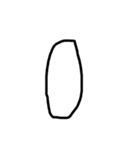 算用数字のスタンプ（個別スタンプ：1）